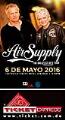 Air Supply regresa a República Dominicana: actuará el 6 de mayo en el teatro La Fiesta